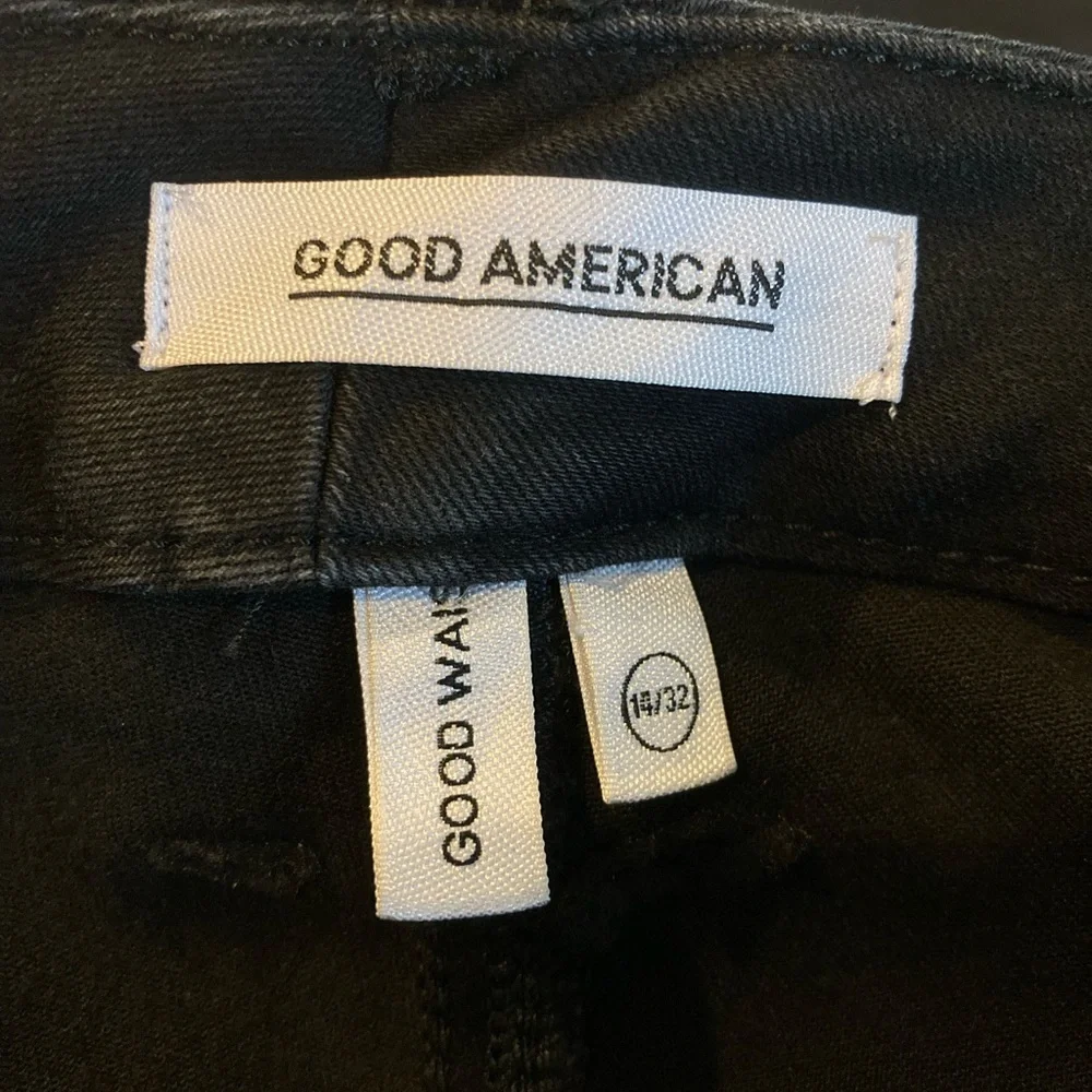 GOOD AMERICAN, GOOD WAIST, Black pants, SIZE 14 - Picture 3 of 16